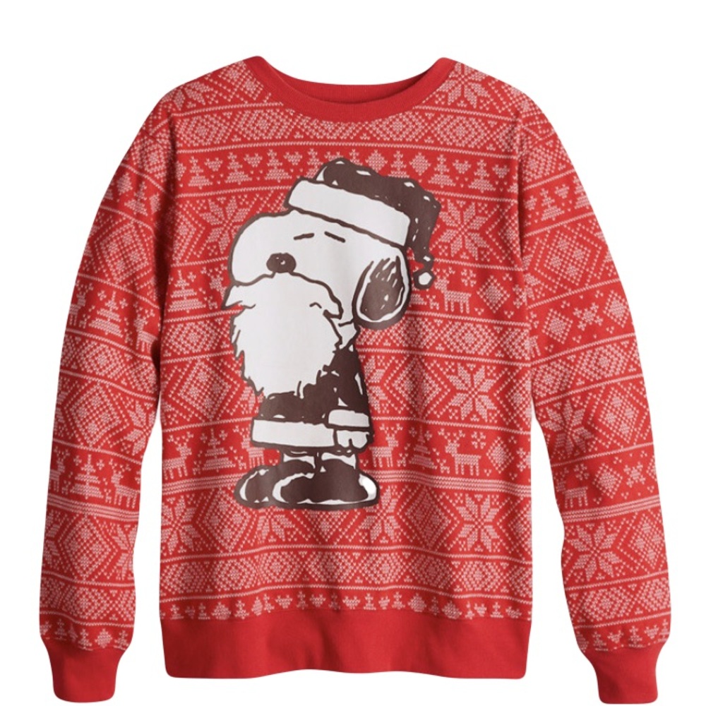 Red Snoopy Ugly Christmas Sweater